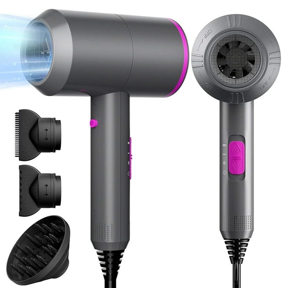Ionic Hair Dryer 1800W Salon Performance AC Motor Styling Tool/Hair Dryer Professional Blow Dryer Negative Ion Fast Drying for Home Travel Hotel