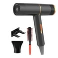 thumbnail image 1 of Ionic Hair Dryer Blow Dryer, 3 Heat Settings, 3 Speed Slide Switch, Cool Shot Button,1 Diffuser, 1 Shelves & 1 Curling Combs for All Hair Types for Salon Home Travel Hair Styling, Black, 1 of 8