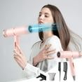 thumbnail image 1 of Ionic Hair Dryer Blow Dryer with Diffuser Concentrator Nozzles Comb and Holder for Easy Storage Negative Ions with Ceramic Technology as Salon Light for All Hair Types, 1 of 8