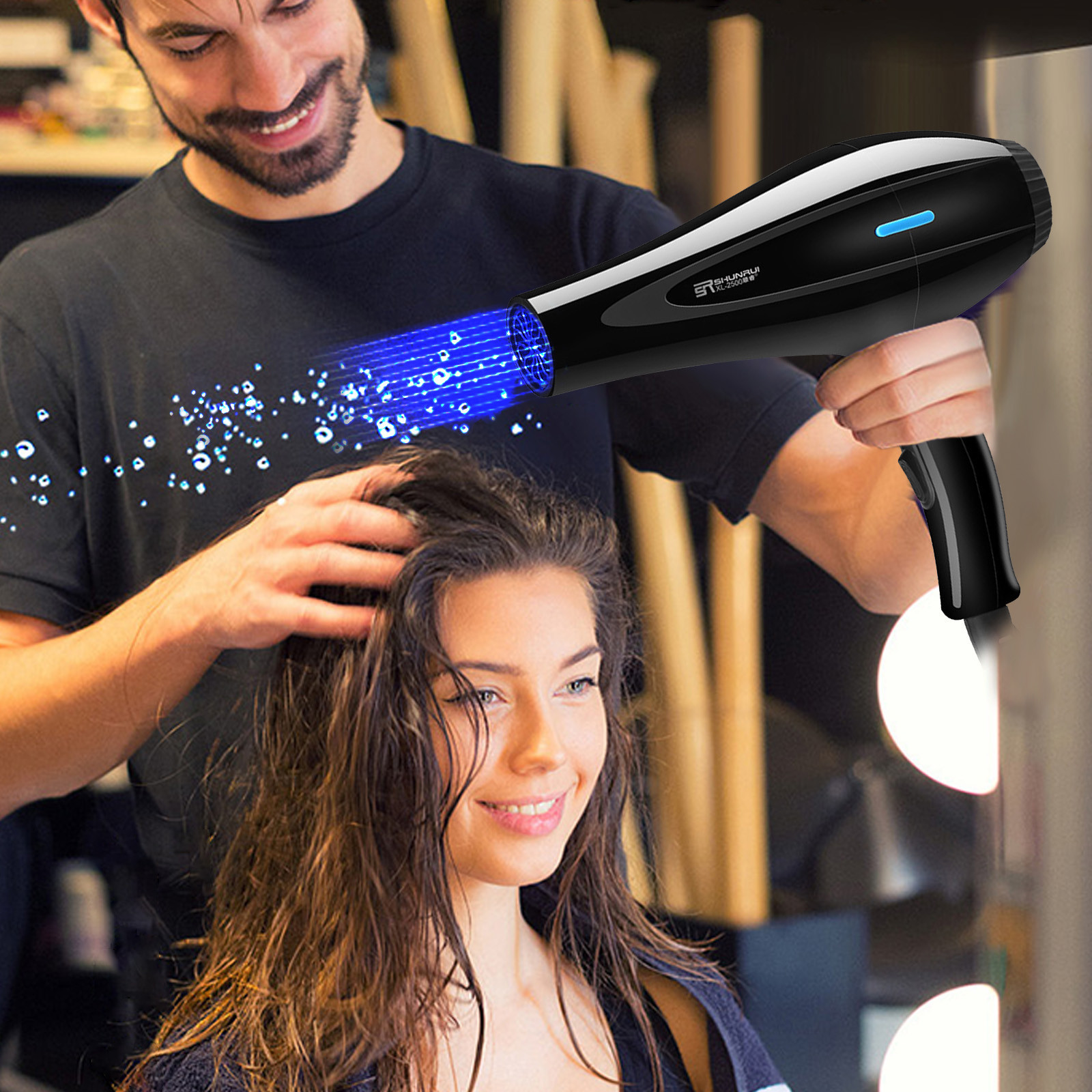 Ionic Hair Dryer,HighSpeed Brushless Motor Negative Ionic Blow Dryer