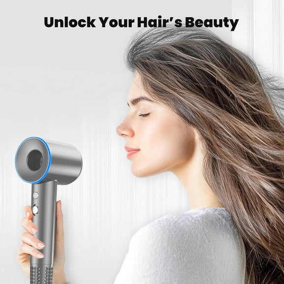 Ionic Hair Dryer with 120,000 RPM Brushless Motor - Whisper-Quiet Temperature Control Lightweight for Salon-Quality Shine