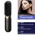thumbnail image 1 of Ionic Hair Straightener Brush for Frizz-Free Silky Hair，Cordless Rechargeable Hair Straightener，USB Rechargeable & 3 Temp Settings & Anti-Scald, Pink, 1 of 12