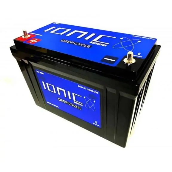 Ionic Lithium 12V 100Ah LiFePO4 Deep Cycle Battery - Basic (No Bluetooth., Not Dual Purpose)