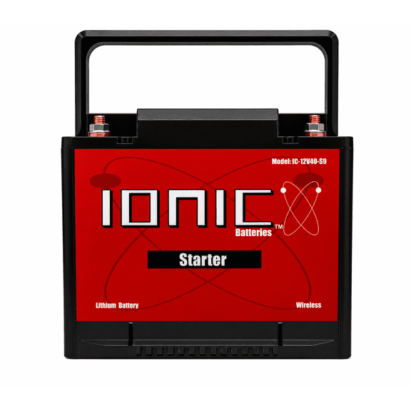 Ionic Lithium 12V S9 | 1400 CA | LiFePO4 Marine Starter Battery + Bluetooth