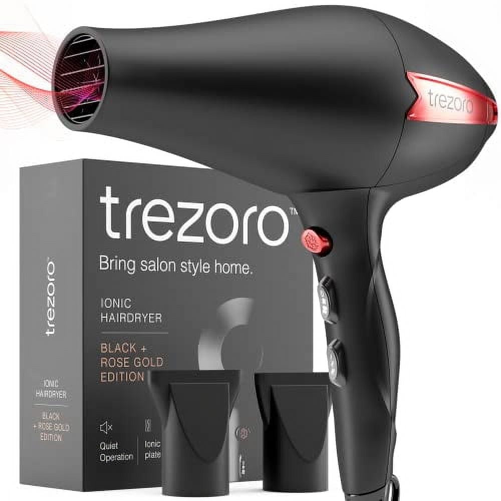 Ionic .. Salon Hair Dryer - Professional Blow Dryer - Lightweight Travel Hairdryer for Normal & Curly Hair