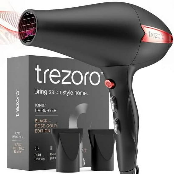 Ionic .. Salon Hair Dryer - Professional Blow Dryer - Lightweight Travel Hairdryer for Normal & Curly Hair