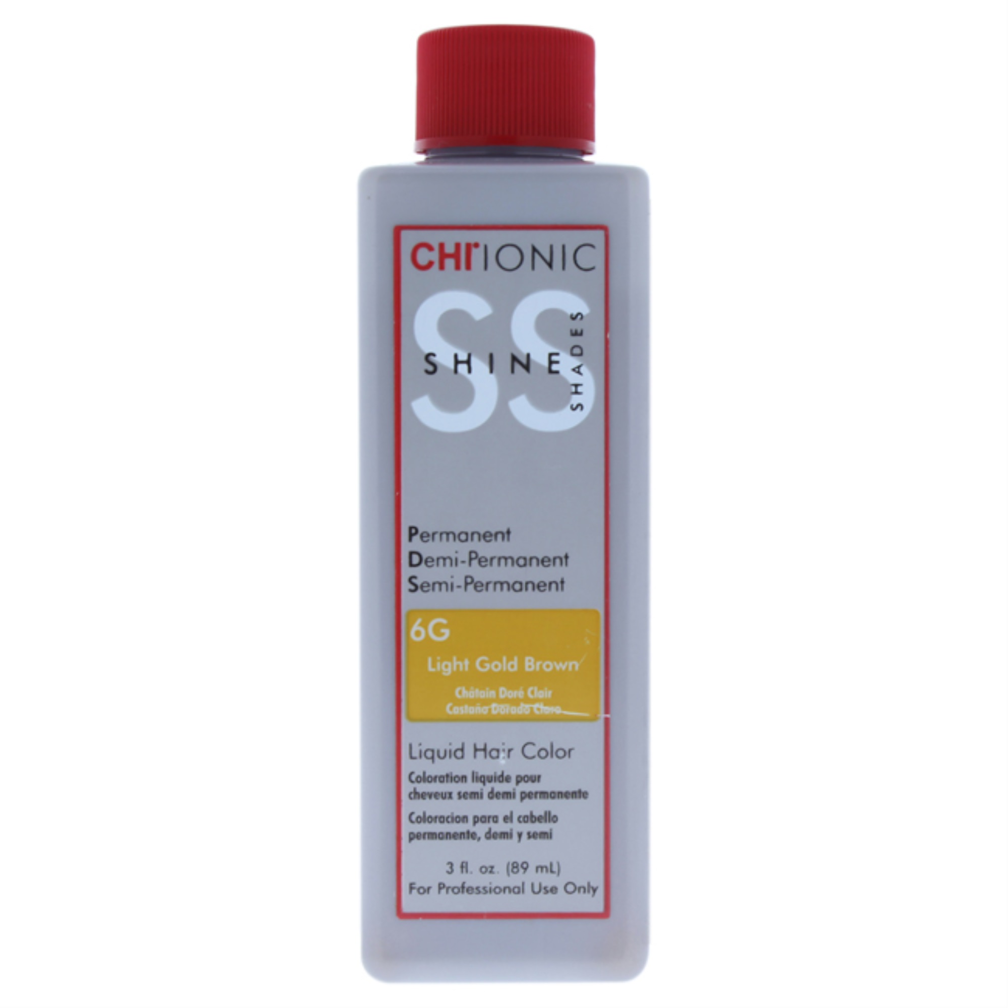 Ionic Shine Shades Liquid Hair Color - 6G Light Gold Brown by CHI for Unisex - 3 oz Hair Color - image 1 of 2