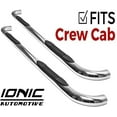 thumbnail image 1 of Ionic by RealTruck 3" All Stainless Nerf Bars Compatible with 2004-2015 Nissan Titan Crew Cab Only (240707P), 1 of 7