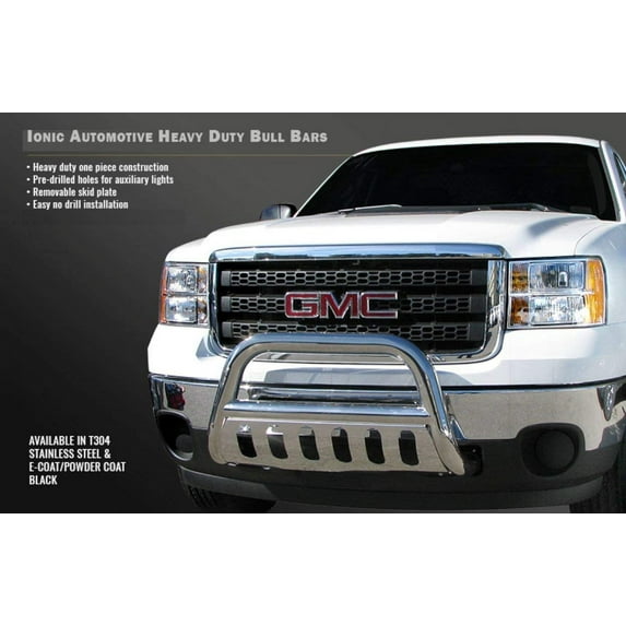 Ionic by RealTruck 3" Black Bull Bar Push Bar Compatible with 2006-2014 Honda Ridgeline