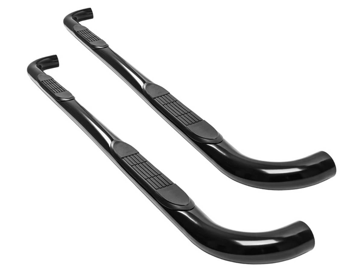 Ionic by RealTruck Pro Series 3" Black Nerf Bar Side Steps Compatible With 2015-2018 Ford F150 Supercrew/2017-2018 Super Duty F250 F350