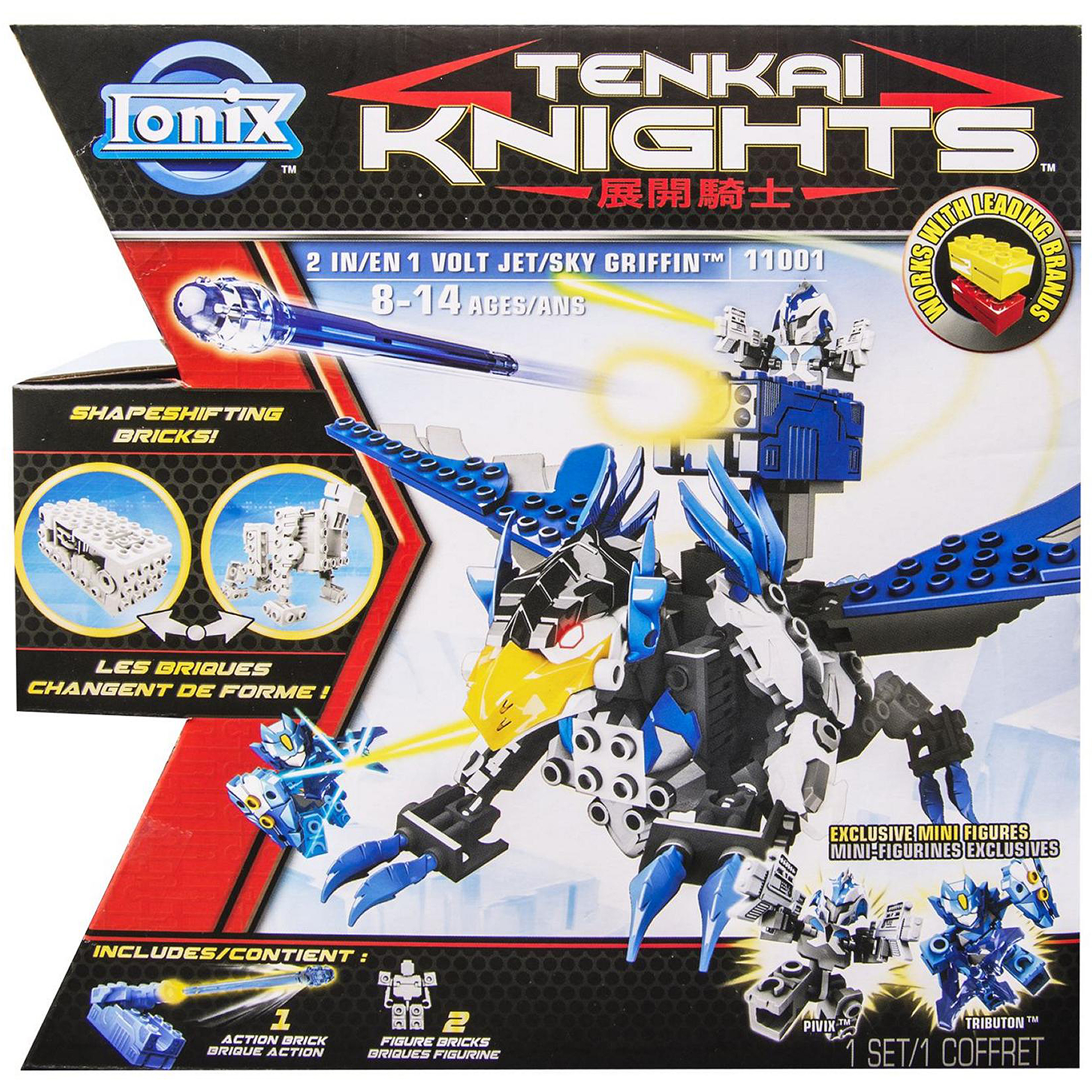 Ionix Tenkai Knights 2-in-1 Volt Jey/Sky Griffin Building Set - image 1 of 4