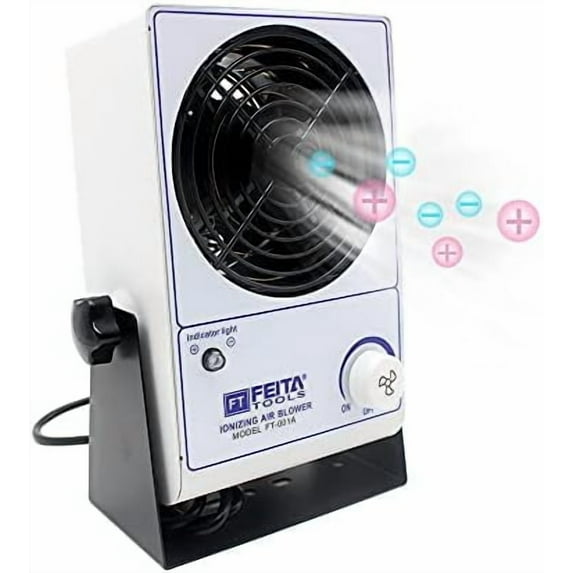 Ionizer Air Blower ESD Ionizer Desktop Ionizing Air Blower Static Eliminator Anti-Static Ionized Fan AC110V$$Safety & Emergency