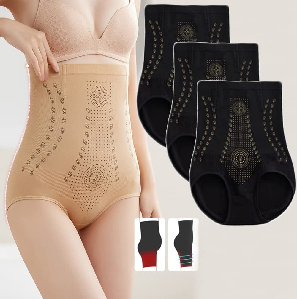 3pcs Ionstech Unique Fiber Lace Shaper Fat Burning Tummy Control Underwear