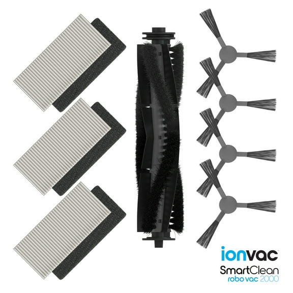 Ionvac SmartClean 2000 Vacuum Filter and Brush Replacement Kit, Six-Month Supply