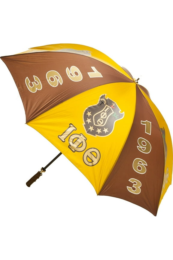 Iota Phi Theta Jumbo Umbrella [Brown/Gold - 60"]