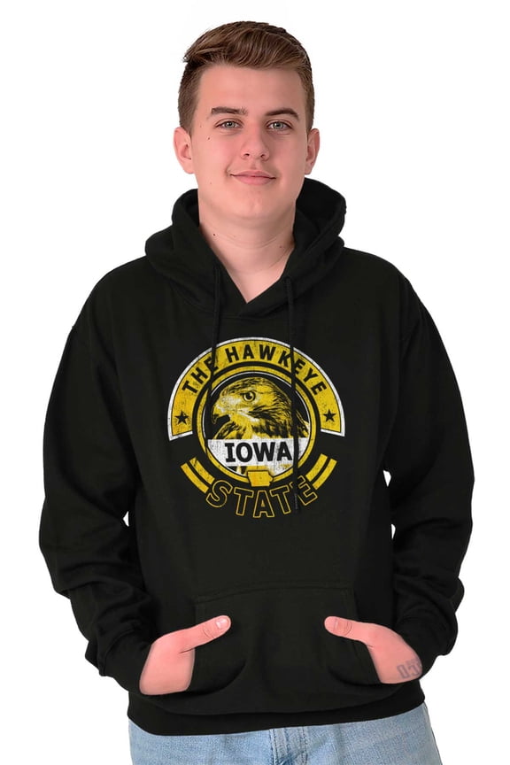 Iowa Bird Watcher Vintage Hawk Hoodie Sweatshirt Women Men Brisco Brands S