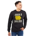 thumbnail image 1 of Iowa Born And Grazed IA Farmer Long Sleeve TShirt Men Women Brisco Brands S, 1 of 6