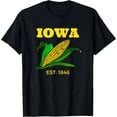 thumbnail image 1 of Iowa Corn Farming T-ShirtMen and women, Black T-shirt, size: Extra large, 1 of 4