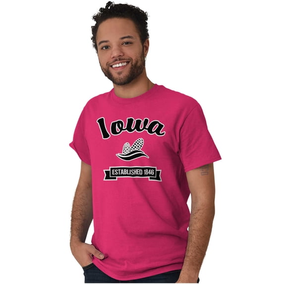 Iowa Corn Farmlands Cute IA Pride Men's Graphic T Shirt Tees Brisco Brands X