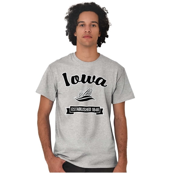 Iowa Corn Farmlands Cute IA Pride Men's Graphic T Shirt Tees Brisco Brands X