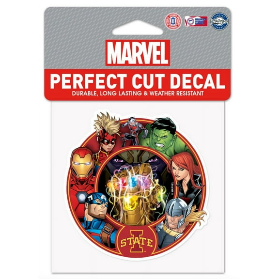 Iowa Cyclones Marvel Avengers Perfect Cut Decal 4"x4'