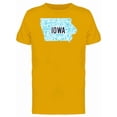 thumbnail image 1 of Iowa Dotted Map Ts Tee Men's -Image by Shutterstock, 1 of 2
