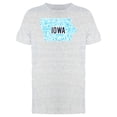 thumbnail image 1 of Iowa Dotted Map Ts Tee Men's -Image by Shutterstock, 1 of 2