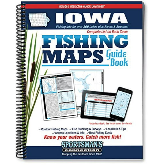 Pre-Owned Iowa Fishing Map Guide (Unknown) 1885010575 9781885010575
