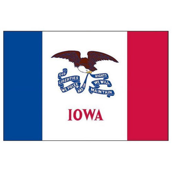 Valley Forge 3ft x 5ft Nylon Iowa Outdoor Flag