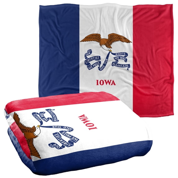 Iowa Flag Officially Licensed Silky Touch Super Soft Throw Blanket 50' x 60'
