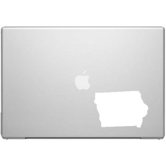 Iowa Hawkeye State Cyclone Pride Decal Sticker - White 5" Vinyl Decal for Cars, Macbooks, and Other Laptops