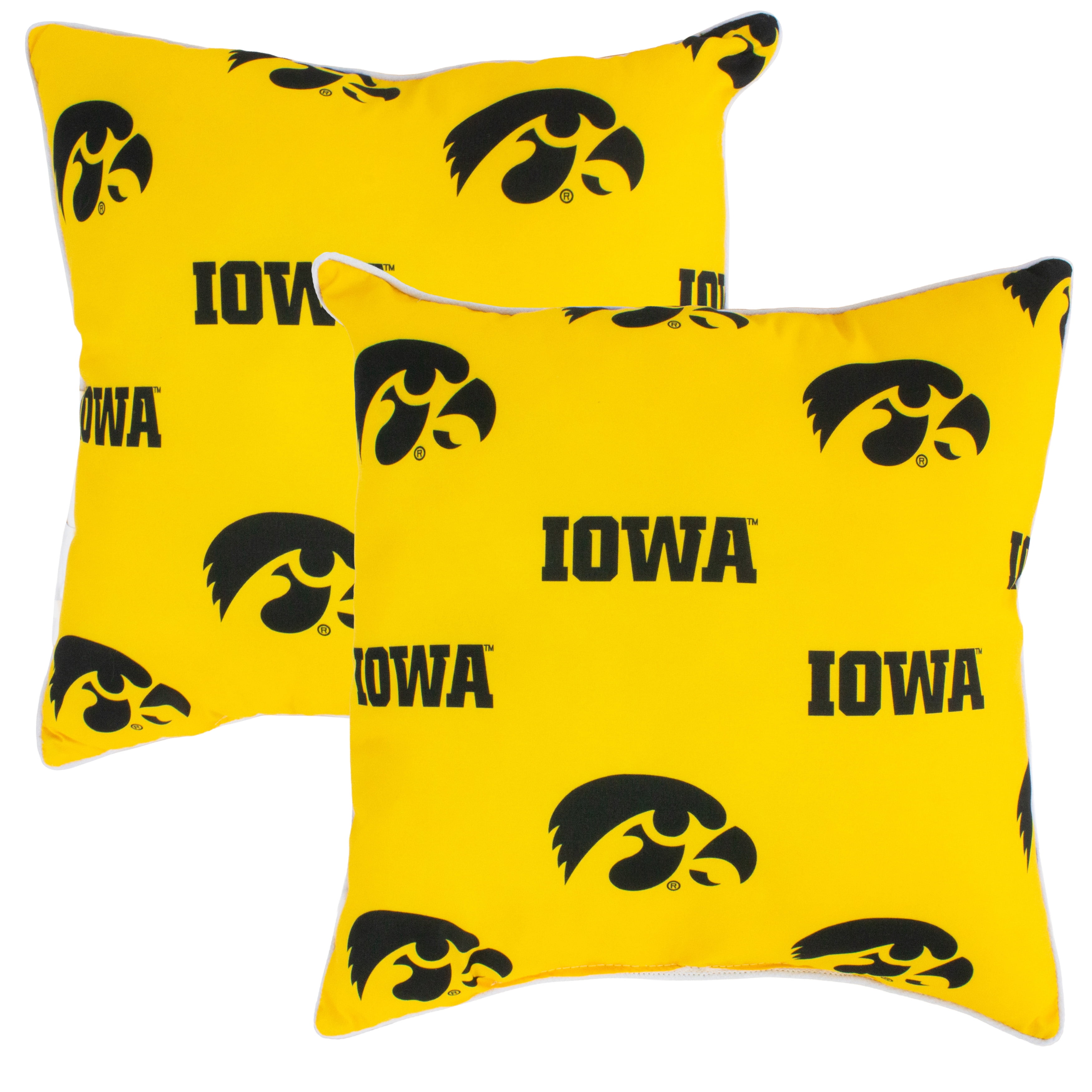 Iowa Hawkeyes 16" x 16" Decorative Pillow Pair