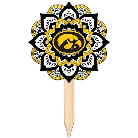 Iowa Hawkeyes 18'' x 12'' Mandala Yard Stake