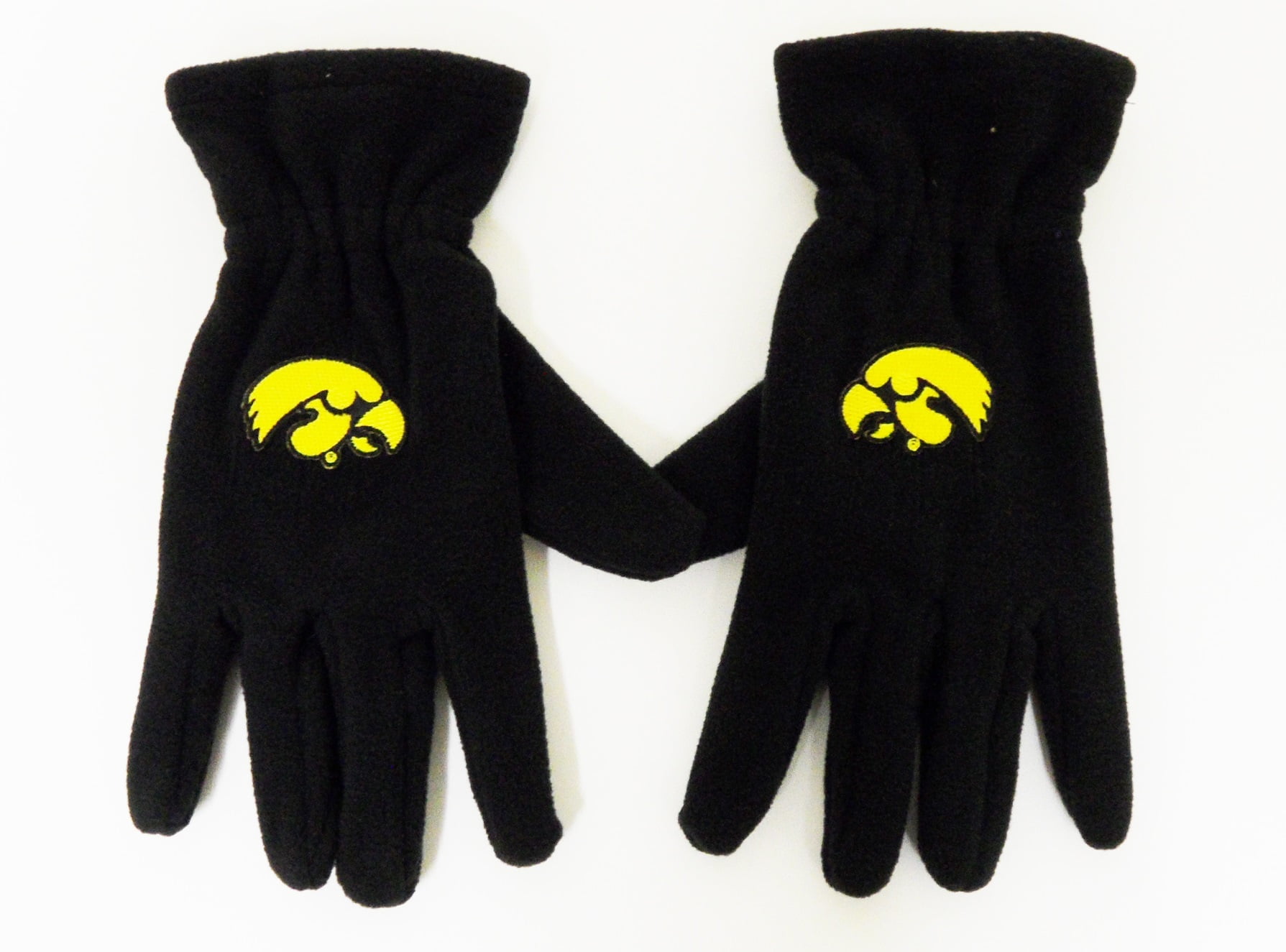 Iowa Hawkeyes Black Fleece Adult Unisex Gloves - Donegal Bay - Unisex - One Size