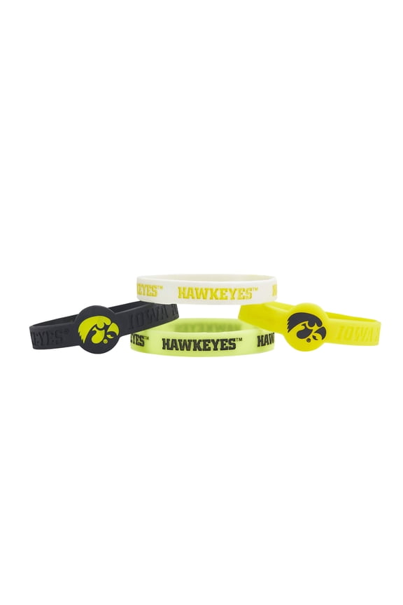 Iowa Hawkeyes Bracelets 4 Pack Silicone