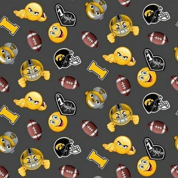 Iowa Hawkeyes Emoji FLEECE Design
