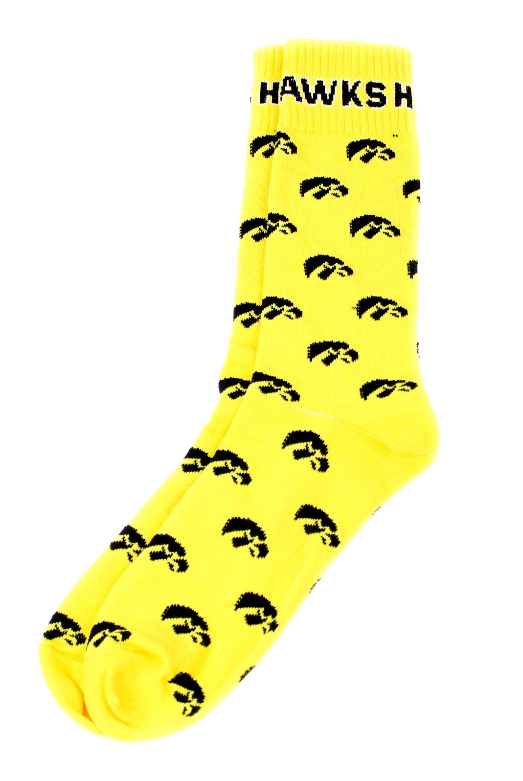 Iowa Hawkeyes Gold Dress Sock - Donegal Bay - Unisex - One Size - Mid-Calf