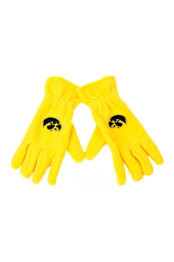Iowa Hawkeyes Gold Fleece Gloves - Donegal Bay - Unisex - One Size