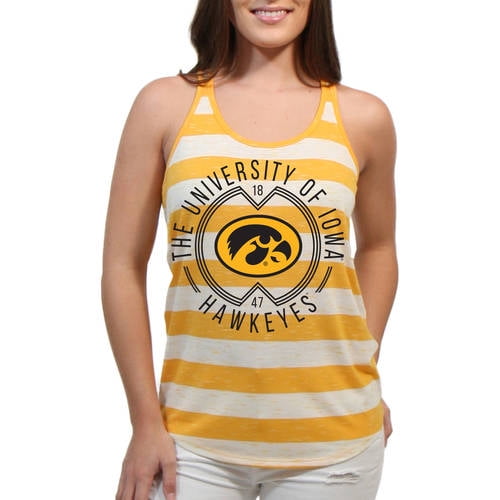 Iowa Hawkeyes Intersecting Circles Women S Juniors Team Tank Top