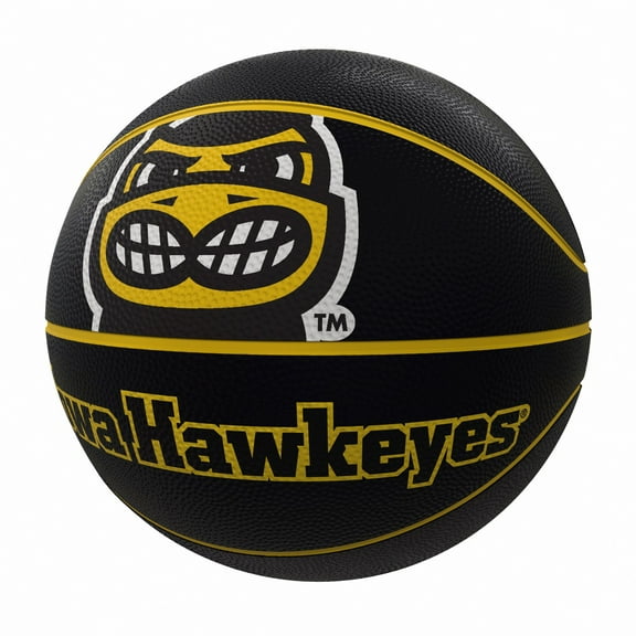 Iowa Hawkeyes Mascot Official-Size Rubber Basketball