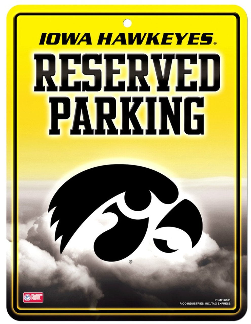 Iowa Hawkeyes Metal Parking SignPackage of 2