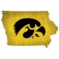thumbnail image 1 of Iowa Hawkeyes 12" Logo State Sign, 1 of 2