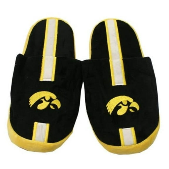 Iowa Hawkeyes Slippers - Mens Stripe