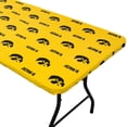 thumbnail image 1 of Iowa Hawkeyes Tailgate Fitted Tablecloth, 33" x 33", Card Table 96" x 30", 8 ft table, 1 of 4