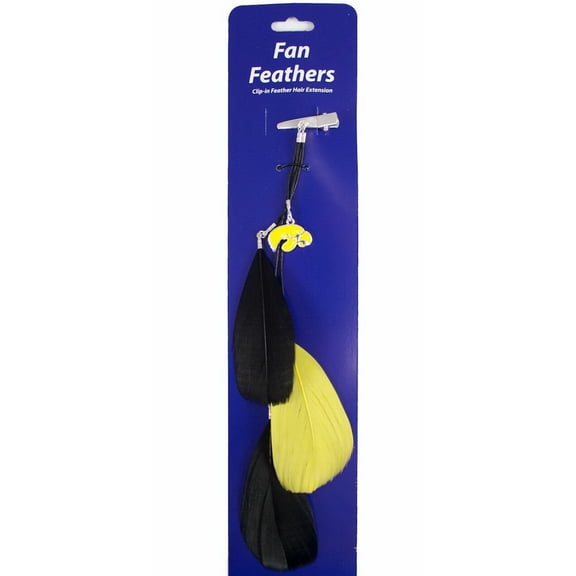 Iowa Hawkeyes Team Color Feather Hair Clip