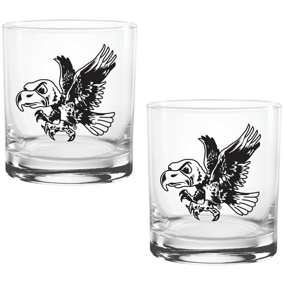 Iowa Hawkeyes Vintage Sketch 14oz 2-Pack Glass Set