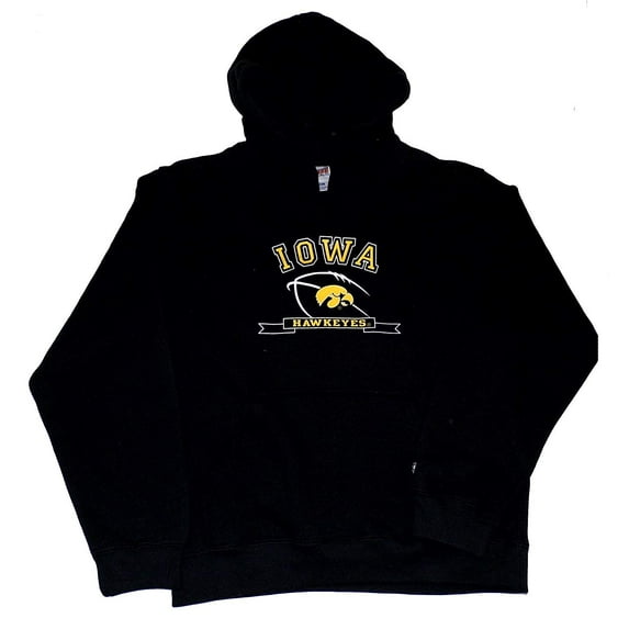 Iowa Hawkeys Boys Black Hooded Sweatshirt 10/12