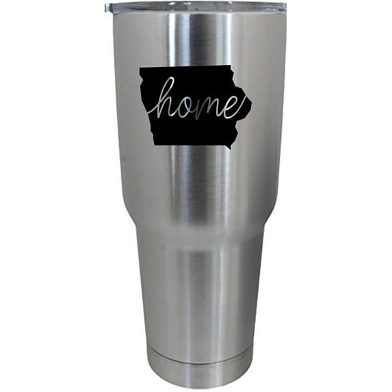 Iowa Home States Etched 30oz Stainless Steel Tumbler