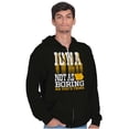 thumbnail image 1 of Iowa Locals Home State Pride Funny IA Zip Up Hoodie Men's Women's Brisco Brands M, 1 of 6