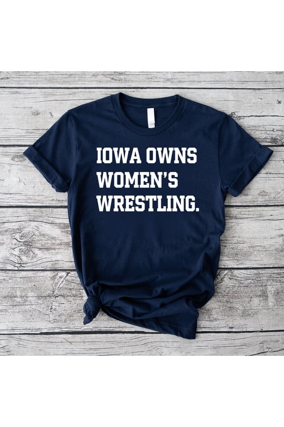 Iowa Owns Women's Wrestling Heavy Cotton T-Shirt